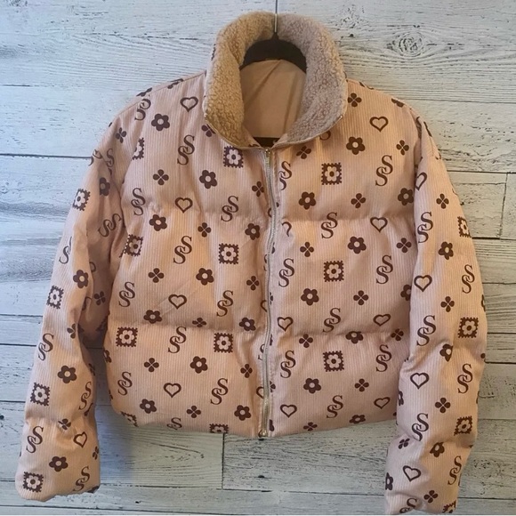 Super cute Corduroy Bomber Jacket • Size M - Picture 1 of 4